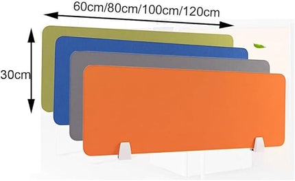 Desk Privacy Divider - 4 Pack Acoustic Desktop Panels, Soundproof Partition for Office, Classroom, Library, and Home Noise Reduction, Visual Privacy, Clamp-on Design, Easy to Install Clean(30X60CM)