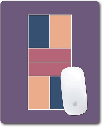 Racquet Inc Pickleball Court Mouse Pad – Purple Desk Mousepad with Fabric Surface – Pickleball-Themed Office Accessory for Work or Gaming – Compatible with Optical and Laser Mice