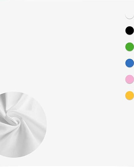White Photography Backdrop for Photoshoot,Photo Backdrop Curtain,Perfect White Background for Party Portrait Photoshoots Video Studio 8FTx10FT