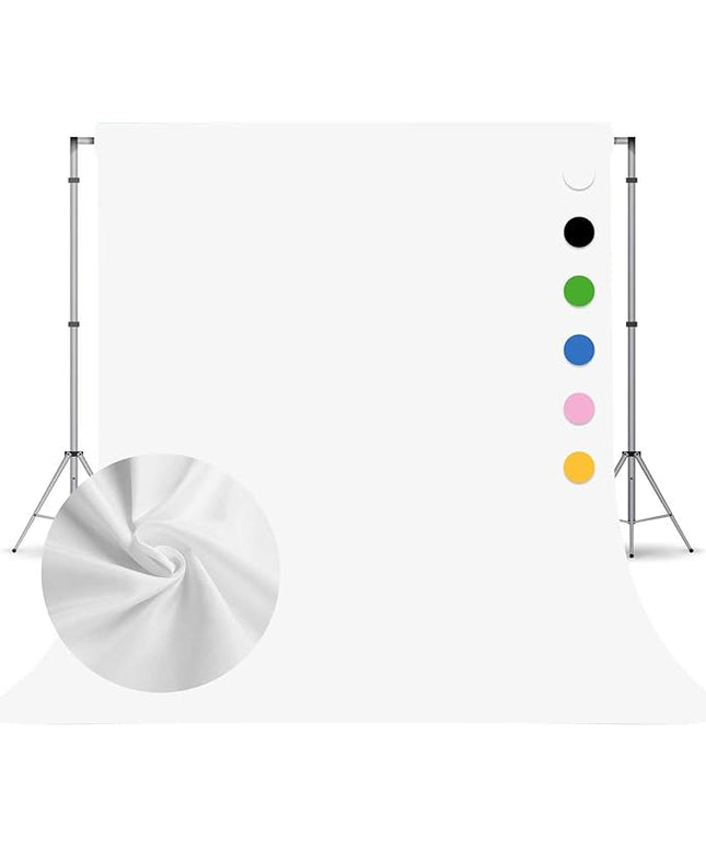 White Photography Backdrop for Photoshoot,Photo Backdrop Curtain,Perfect White Background for Party Portrait Photoshoots Video Studio 8FTx10FT