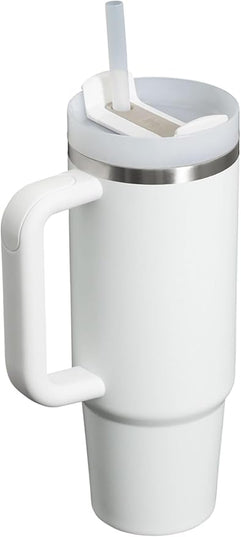 STANLEY Quencher H2.0 Tumbler with Handle and Straw 30 oz | Flowstate 3-Position Lid | Cup Holder Compatible for Travel | Insulated Stainless Steel Cup | BPA-Free | Frost