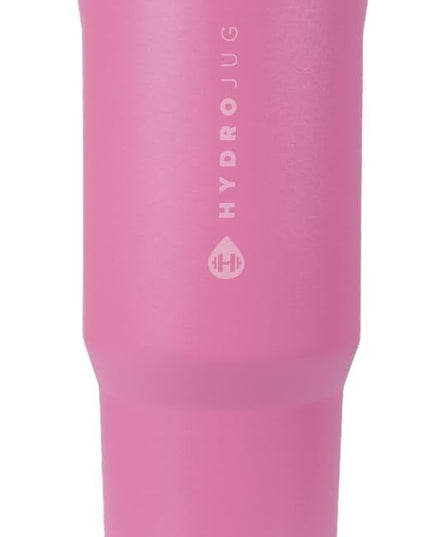 HydroJug Sport - Stainless Steel Tumbler with Straw, Vacuum Insulated, 40oz Leakproof Water Bottle, Ergonomic Design, Reusable, Dishwasher Safe, Rubber Base, Durable for Gym or Outdoors, Taffy