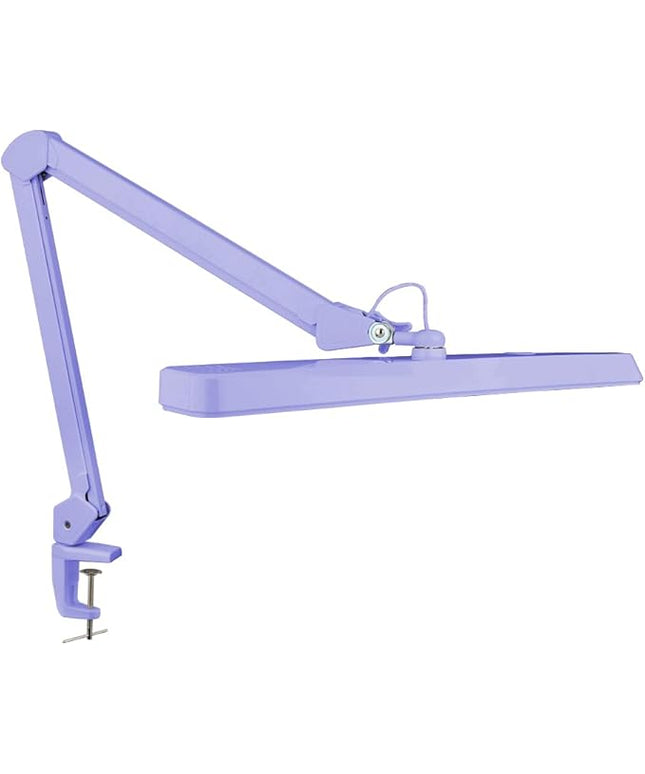 Neatfi XL 2,500 Lumens LED Task Lamp, 22 Inches Wide, 30W, 162 Pcs SMD LED, Eye-Caring, Desk Light with Clamp for Home, Office, and Study Room (Non-CCT, Lavender)