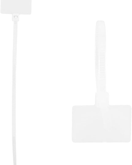 200PCS Nylon Cord Labels Reusable Self-Locking Cable Ties Label Tags Handwriting Cord Wraps Markers for Electronics Cords, Cable Straps Organizer for Earphone, Phone Charger(White)