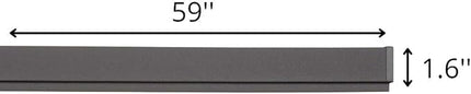 STAS papergrip - Restaurant Ticket Holder - Ticket Rail Bulletin bar - Poster Hanger - 59 inch (150 cm) (Aluminum Structured)