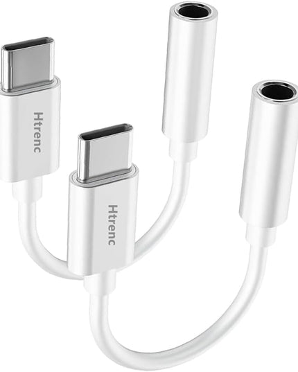 USB C to 3.5mm Headphone Jack Adapter for iPhone17/ iPhone 16/16 Pro/15/15 Pro/Pro Max/Plus, Type C Aux Audio Dongle Cable Cord Compatible with iPad, Samsung Galaxy S23/S23/S22/S21, MacBook（2 Pack）
