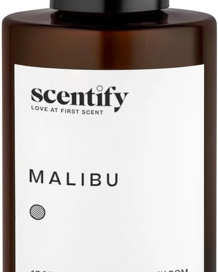 Scentify Malibu Aroma Oil Refill Scent for Oil Diffusers - Lemon, White Tea, Thyme, Cedar, Musk Scents - Luxurious Relaxing Aromatherapy Diffuser Fragrance 100ml, 3.38 oz