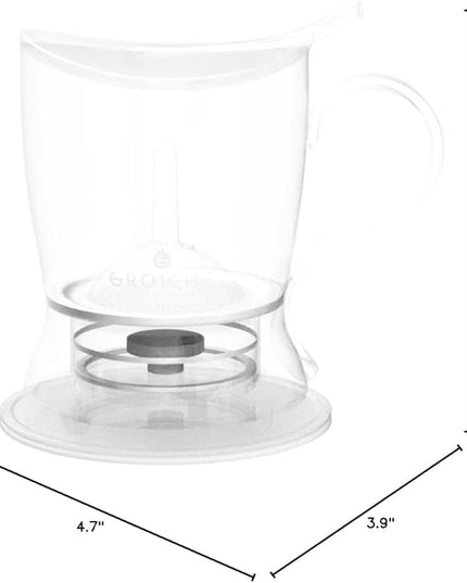 GROSCHE Aberdeen Tea Infuser Teapot & Smart Tea Maker - BPA-Free, Drip-Free Design | Coaster | Easy Brew | Easy Clean Steeper | Loose Leaf Brewing - Stylish Design | 17.7 oz - 1000 ml