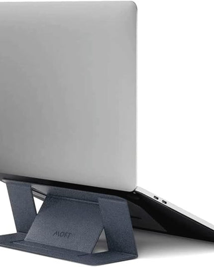 MOFT Laptop Stand for Desk, Stick-On Computer Stand with Dual-Angle, Ergonomic Laptop Riser Holder for Travel, Foldable & Portable MacBook Stand Fits 11.6"-16" Laptops, Starry Grey