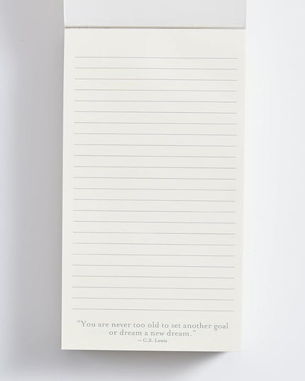 WORLD TRAVELER Eccolo A Thought a Day List Pad with 365 Inspirational Quotes for Notes, Memos - A Year of Positive Thinking, To Do List Notepad, Size 5X8, 5X8 Pink