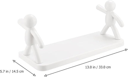 Veemoon 2pcs Wall Shelf Floating Storage Shelves for Bathroom Kitchen Bedroom for Home Organization