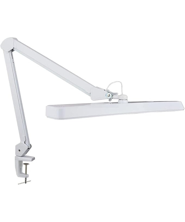 Neatfi (New Model) XL 2,500 Lumens LED Task Lamp with Clamp, 5 Light Modes, 3000-6000K Correlated Color Temperature, 30W, Dimmable, 324 Pcs SMD LED, Desk Light for Home, Office (CCT, White)