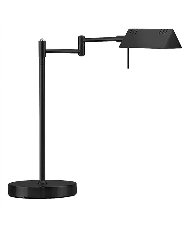 O'Bright LED Pharmacy Table Lamp, Full Range Dimming, 12W LED, 360 Degree Swing Arms, Desk, Reading, Craft, Work Lamp, ETL Tested, Black