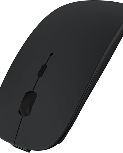 SUNGI Bluetooth Mouse for Laptop/MacBook/iPad/Android PC,Rechargable Quiet Slim Wireless Mice Compatible with Windows/Linux/Tablet,Black