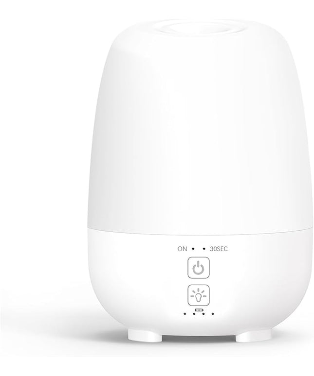 SEEDSEEL 150ML Rechargeable Battery Operated Essential Oil Diffuser,7-Hour Runtime with 7 LED Color Changing Lights Portable Cordless Aromatherapy Diffuser