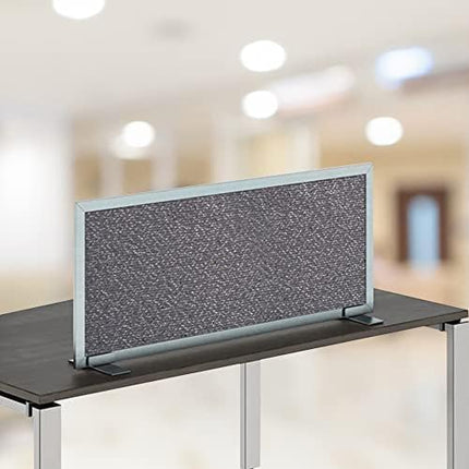 OBEX Acoustical Free Standing Privacy Screen, Cubicle Accessories Desk Privacy Panel, Desk Dividers for Office, Office Furniture Partitions Portable Sound Proof Dividers, 12" x 30", Graphite