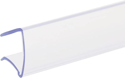 SmartSign Shelf Clip Label Holder | 0.875" x 6" Clear Plastic, for .75" Thick Shelves, 10 Holders/Pack