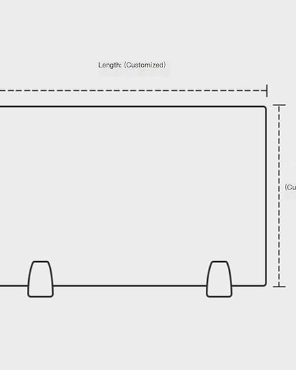 Privacy Dividers for Student Desks| Acrylic Free Standing Office Partitions| Desk Privacy Panel for Table Standing Sound Proof Desktop Office Classroom(60X60CM/23.6X23.6IN)