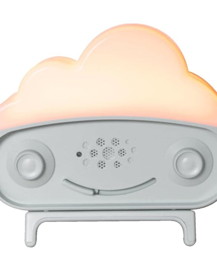 Happiest Baby SNOObie Smart White Noise Machine - Portable Baby Sound Machine with Night Light - 12 Soothing Sounds for Sleep Training, Grey