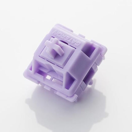 WS POM Purple Linear Mechanical Keyboard Switch (35Pcs) - 5 Pin Pre-lubed 22mm Dual-Stage Spring Switches with Full POM Material, Compatible with MX Keycaps for Gaming Keyboard