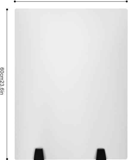 Desk Divider,2 Pack Desk Privacy Panels,Modern Dual Frosted Plexiglass Clamp-on 24x18 inch Privacy Panels,Sound Absorbing Cubicle Desk Dividers,Office Furniture Partitions (24x18inch)
