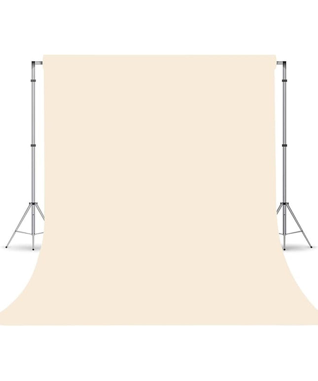 Cream Photography Backdrop for Photoshoot, Photo Backdrop Curtain, Perfect Cream Backdrops for Party Portrait Photoshoots Video Studio 6FTx9FT