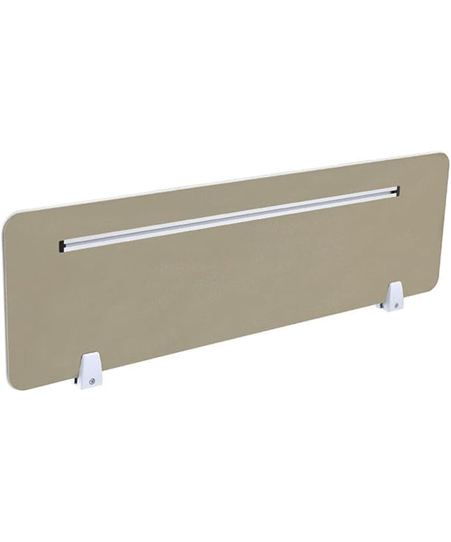 Acoustic Desk Privacy Panel, Soundproof Table Divider for Sit-Stand Workstations, Brown 100cm x 30cm - Office Partition Enhanced Focus and Comfort