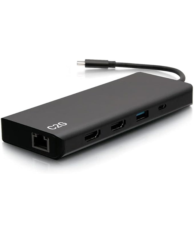 USB-C 9-in-1 Dual Display Docking Station with HDMI, Ethernet, USB, 3.5mm Audio and Power Delivery up to 60W - 4K 30Hz (TAA Compliant) - TAA Compliant