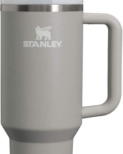 STANLEY Quencher H2.0 Tumbler with Handle and Straw 40 oz | Flowstate 3-Position Lid | Cup Holder Compatible for Travel | Insulated Stainless Steel Cup | BPA-Free | Ash