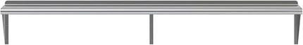 AmGood 72" Long X 12" Deep Stainless Steel Wall Shelf | NSF Certified | Appliance & Equipment Metal Shelving | Kitchen, Restaurant, Garage, Laundry, Utility Room