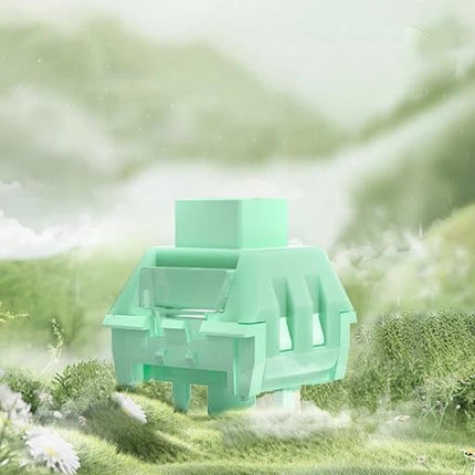 Glacier Kailh Four Seasons Box Switch Pre-lubed 5-pin Switches Set for Mechanical Keyboard with Free Key Caps/Switches Puller Included (Spring, 105 PCs)