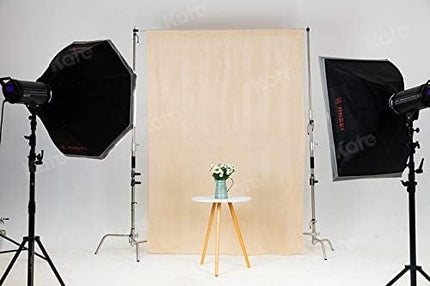 Kate 6ftX9ft Solid Beige Backdrop Portrait Photography Background for Photography Studio Children and Headshots Beige Backdrop Background