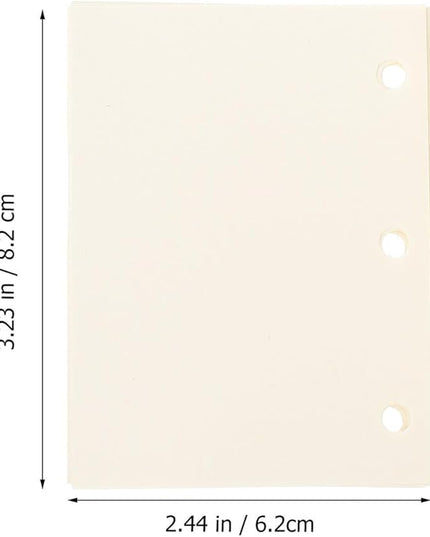 OSALADI 240 Sheets Replaceable Mini Binder Paper for Scrapbook and Writing Smooth Multi-function Loose Leaf Stationery for Diaries Reports and Planning Punch Compatible