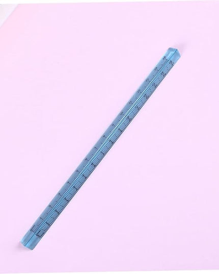Triangular Ruler 15CM Plastic Straight Ruler Practical Student Stationery Dual Scale Measuring Tool Office School Supplies Random Color
