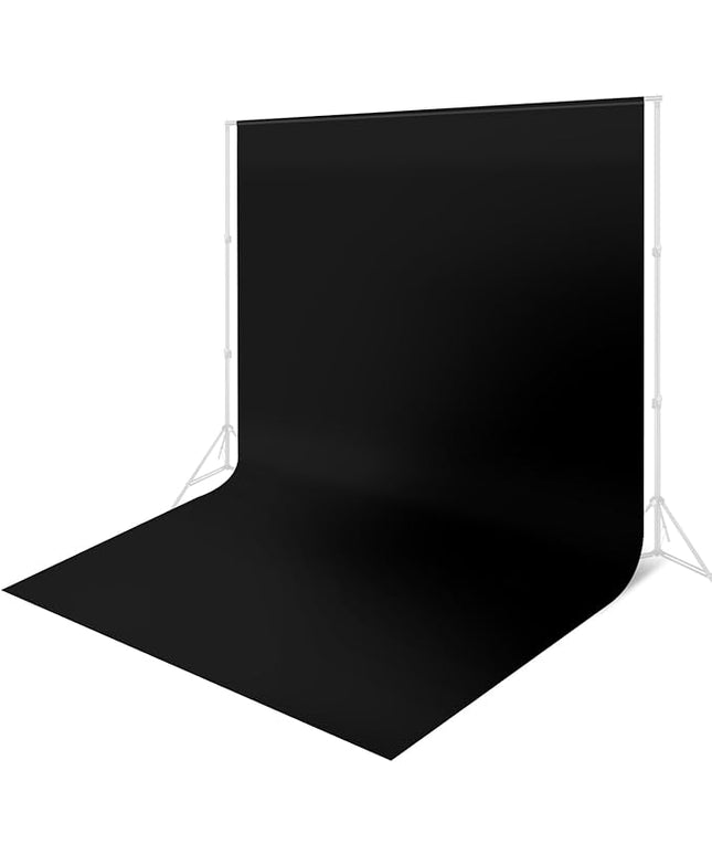 10 x 20 ft Backdrop Background Black Screen Black Backdrop for Photography Video Recording Picture Shooting high Density Polyester Fabric Pure Recording Parties Curtain
