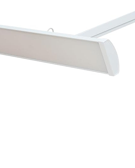 LED Architect Desk Lamp, 4500 Lumens, Dimmable, Metal Swing Arm, 5 Color Temperatures, 50W, Ideal for Task Work, Drafting, Reading, Clamp-on Office Table Lamp with 684 Bright LEDs (White, CCT)