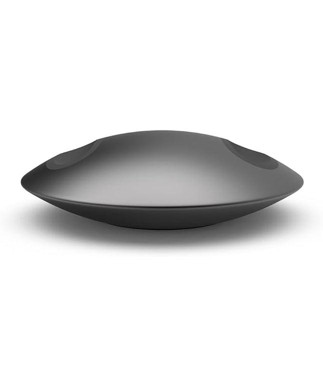 ELECOGO All-Aluminum Headphone Stand for AirPods Max, Full CNC-Machined Metal Base with Soft Silicone Contact Pad, Futuristic Ring Design, Stable Desktop Display Dock (Gray)