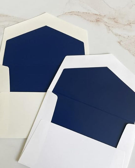 Premium Personalized Embossed Stationery Flat Cards – Triple-Thick 140 lb Cream/White Cardstock | 25 Custom Flat Cards with Matching Envelopes | Elegant Embossed Raised Impression (no ink)