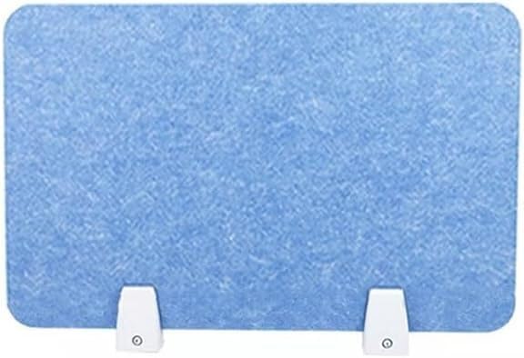 Desk Privacy Panel with Soundproof Divider Clip – Vertical Partition for Classroom, Library, Office Blue, 60x30cm Adjustable Acoustic Shield