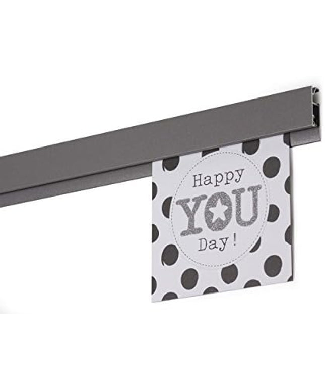 STAS papergrip - Restaurant Ticket Holder - Ticket Rail Bulletin bar - Poster Hanger - 59 inch (150 cm) (Aluminum Structured)