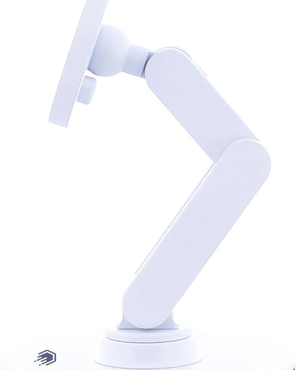 ClikDock Cell Phone Magnetic Wireless Charger Stand, 360° Spin, Aluminum Construction, Compatible with MagSafe Phones for iPhone & Andriod (White)