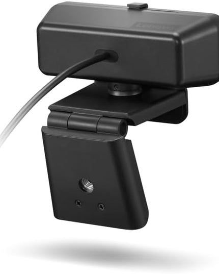 Lenovo 310 FHD Webcam, 1080p, FHD Resolution @30 FPS, Plug-and Play USB Connectivity, 1.8M Cable, 2 Integrated Microphones, External Privacy Shutter, Black