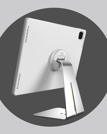 Magnetic Stand on Desk with Charging Case A9 for iPad Air, iPad Pro 11-Inch, Classic L Shape, Sturdy Metal Base, Strong Magnets, 360 Rotation, 90 Tilt