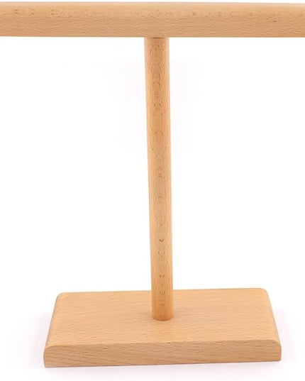 Bubiercaes Wooden Headphone Stand for Desk, Gaming Headset Stand, Headset Holder, Universal Headphone Holder Compatible with Most Headphones