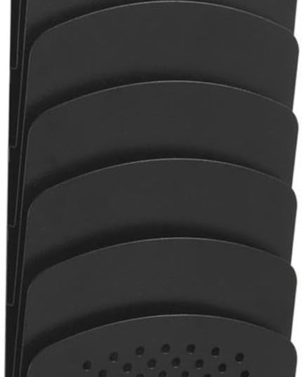 Safco Wall Mounted Literature Organizer, 7 Pocket Rack for Documents Paper Magazines and More, Steel, Black