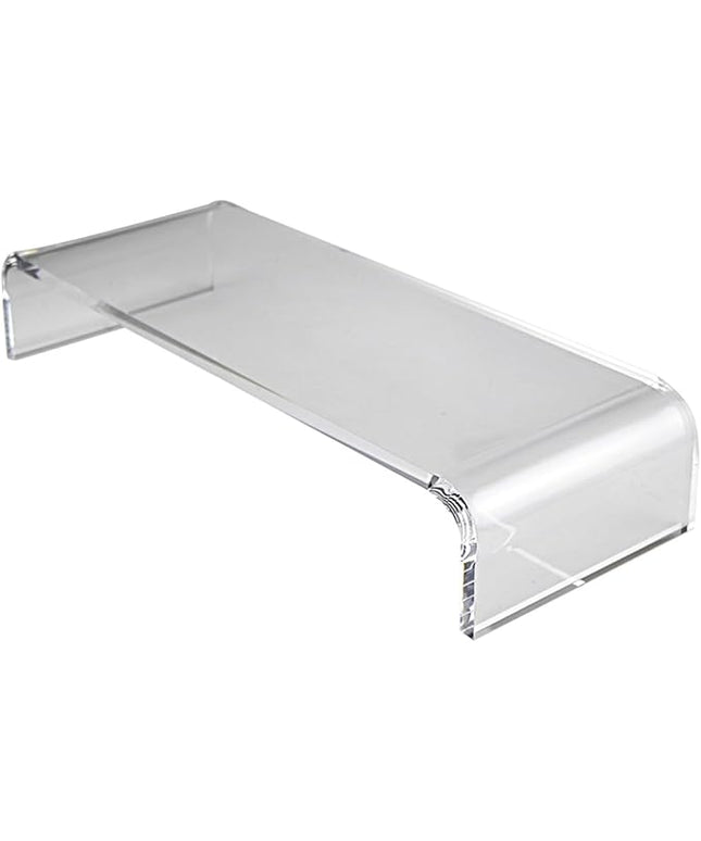 BESPORTBLE Acrylic Monitor Stand Riser with Keyboard Cover and Wrist Pad, 2-in-1 Computer Lifting Rack for Home Office Ergonomic Desk Setup