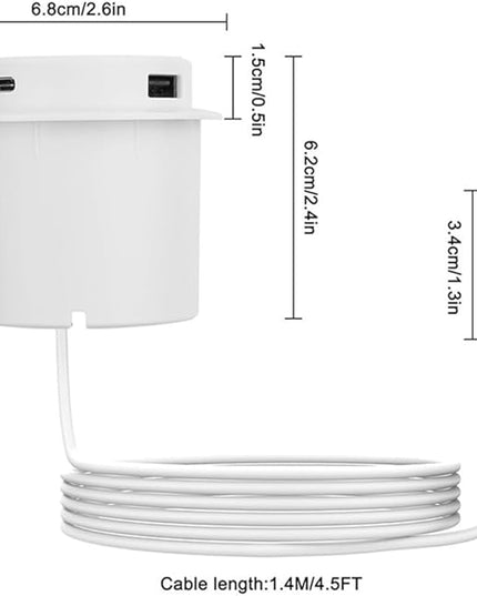 3-in-1 Fast Wireless Charging Station with 10W Output,Pop-Up Desktop USB Socket for Smartphone Smartwatch and Earbuds,Compact ABS Build for Bedside Table or Office Desk Organization(White)