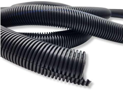 567ITG 3/4" x 50ft Split Wire Loom Tubing - Black Automotive Wire Protector Conduit, Electrical Wiring Cover & Harness Wrap, Flexible Cable Sleeve