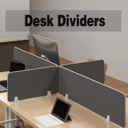 Acoustic Desk Privacy Panel, Soundproof Office Divider, Partition for Enhanced & Noise Reduction, Ideal Workstations and Home Offices