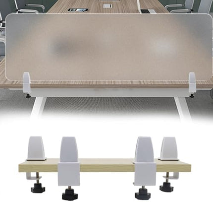 Desk Partition,Soundproof Desk Partition,Frosted Acrylic Desk Privacy Divider Screen Clampon Panel For Table Standing Sound Proof Desktop Office Classroom Partition,Frosted,100X40Cm/39.4X15.7In